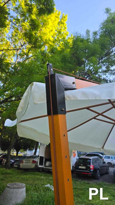 Градински чадър с метална стойка 3Х3М