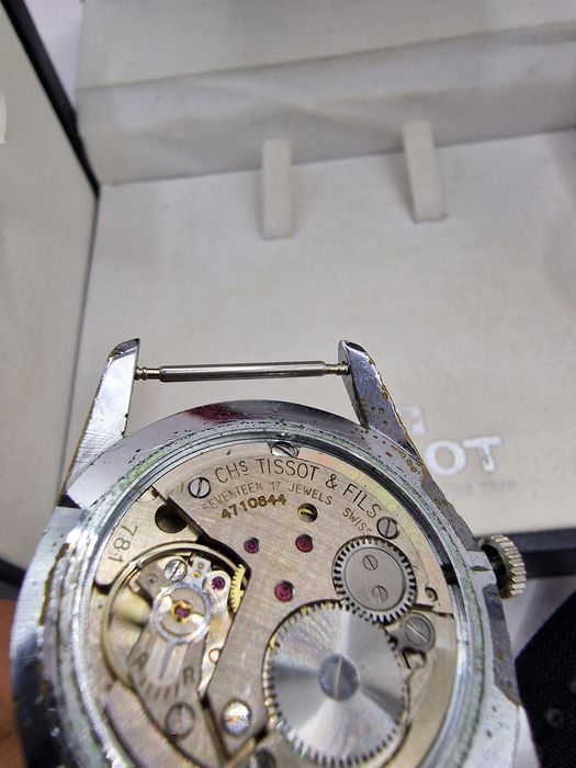 Ceass vintage Tissot CHs. Tissot & Fils – anii ’50–’60, mecanic ...