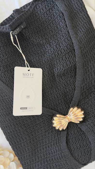 Плажна туника с метален детайл