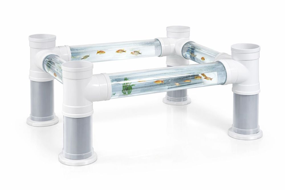 AquaTube Table — аквариум с трубками для рыб