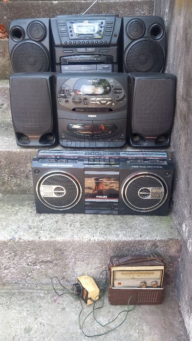 Radio-casetofoane , combine vechi Philips,  jvc,vega
