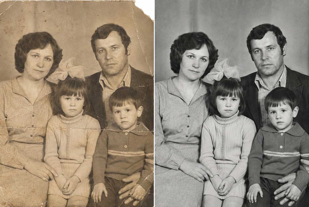 Реставрация старых фото | Восстановление и цвет
