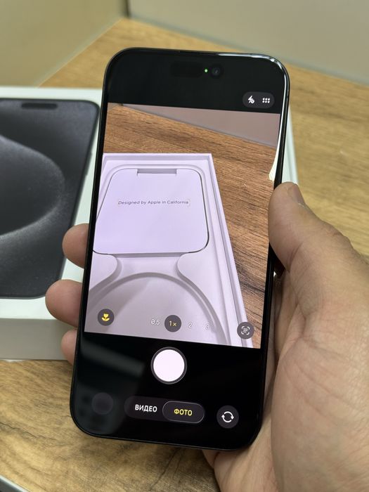  iPhone 15pro 5G 128gb HX/A EAC black titanium в отличном сост.