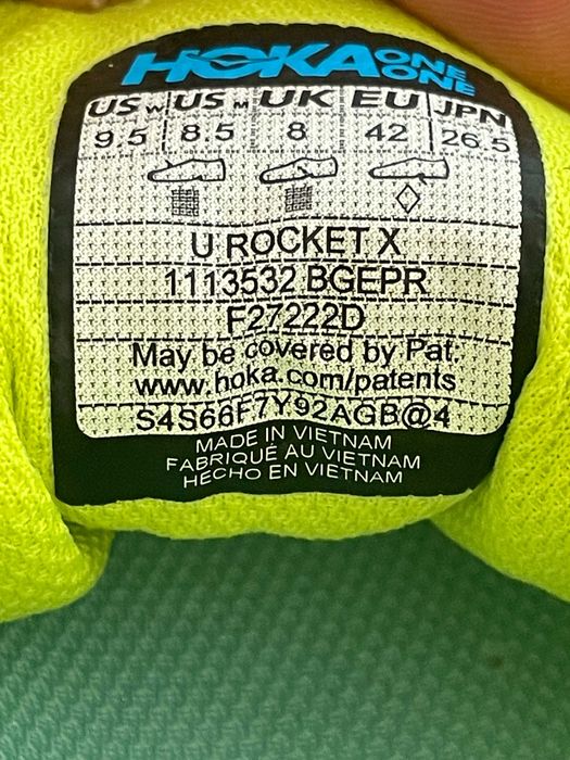 Маратонки HOKA Rocket X размер 42