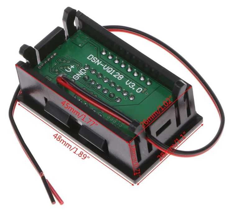 Indicator capacitate nivel stare incarcare acumulator 12 - 72 V Li Ion