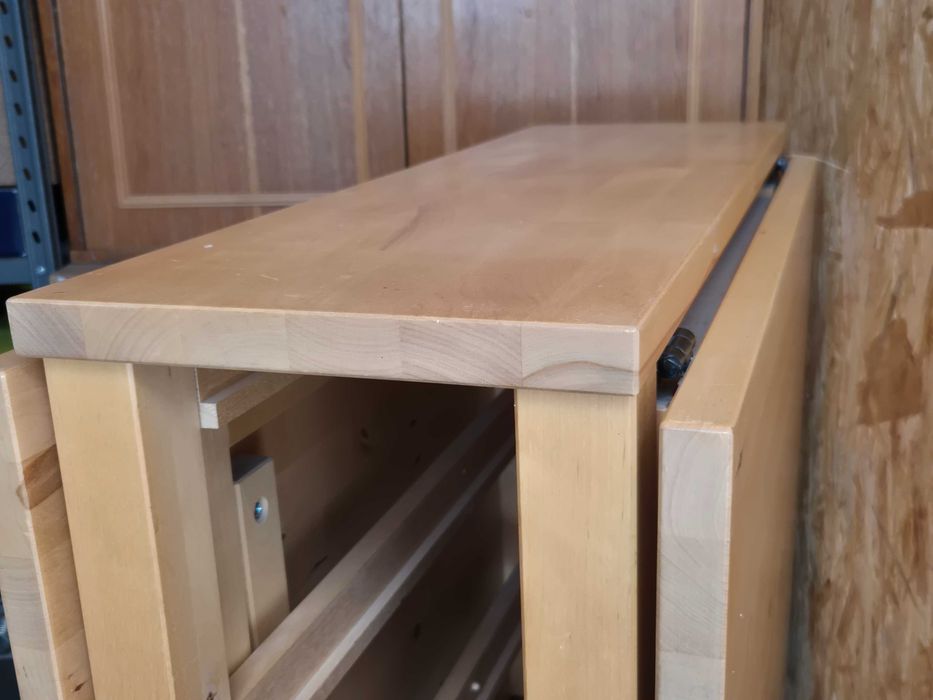 Masa de 4-6 persoane ,lemn masiv,mesteacan-IKea