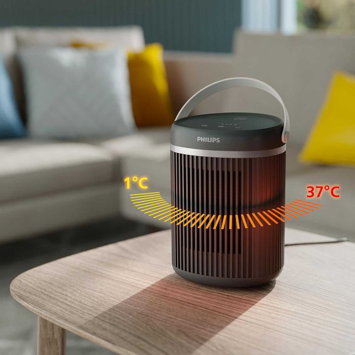 Компактен керамичен нагревател Philips серия 3000 2000W, 1-37C, CX3120