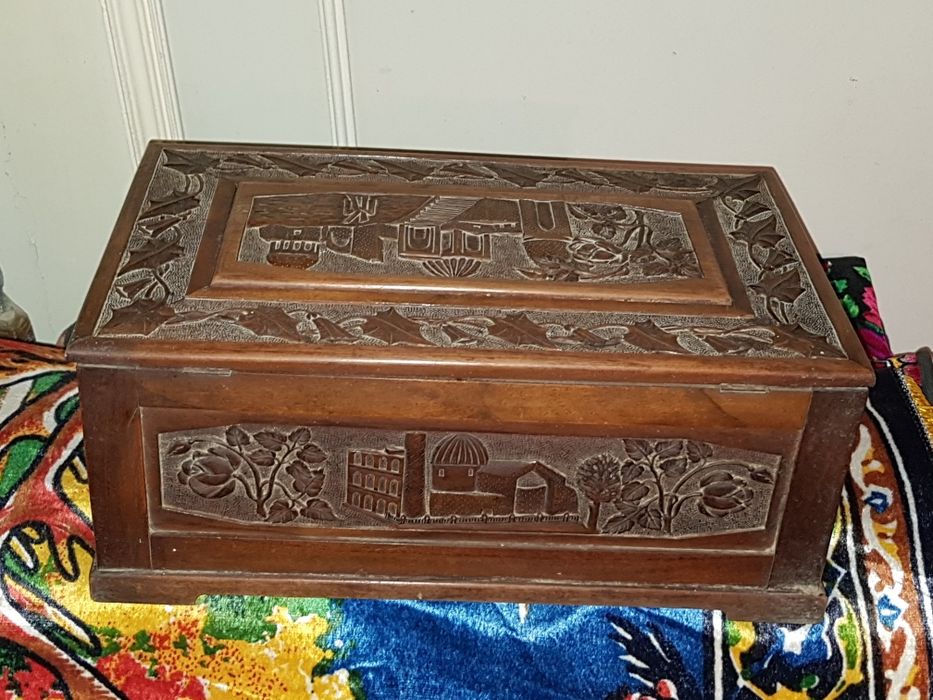 Уникальный Антикварный Ларец до 1917 года с видом Архитектуры Самаркан