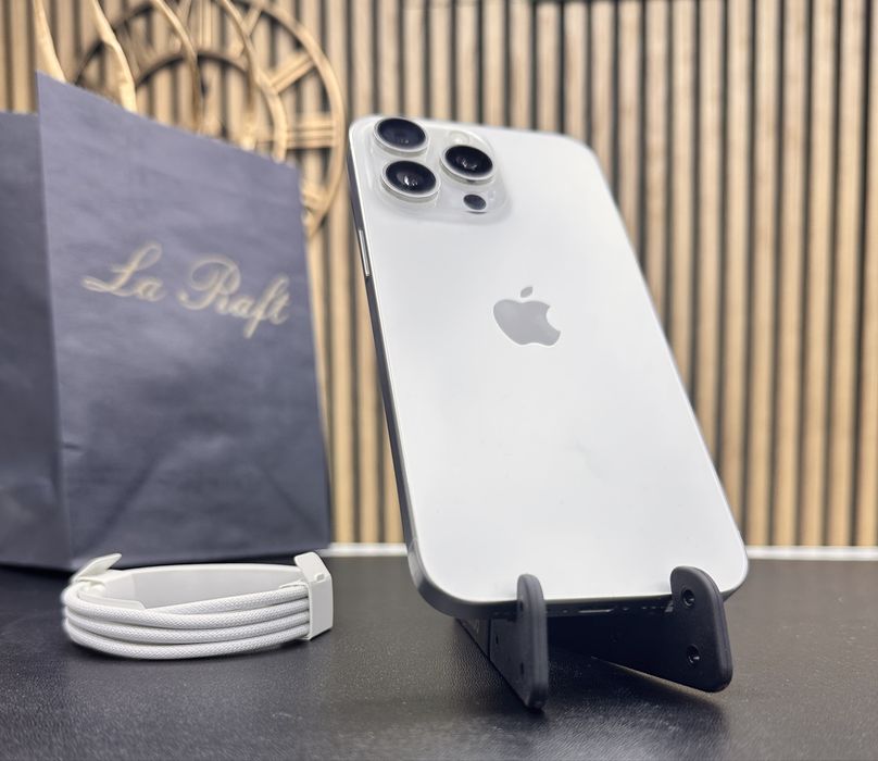 Iphone 15 Pro Max 256Gb  /White Titanium /Baterie 88% Garantie&Fact