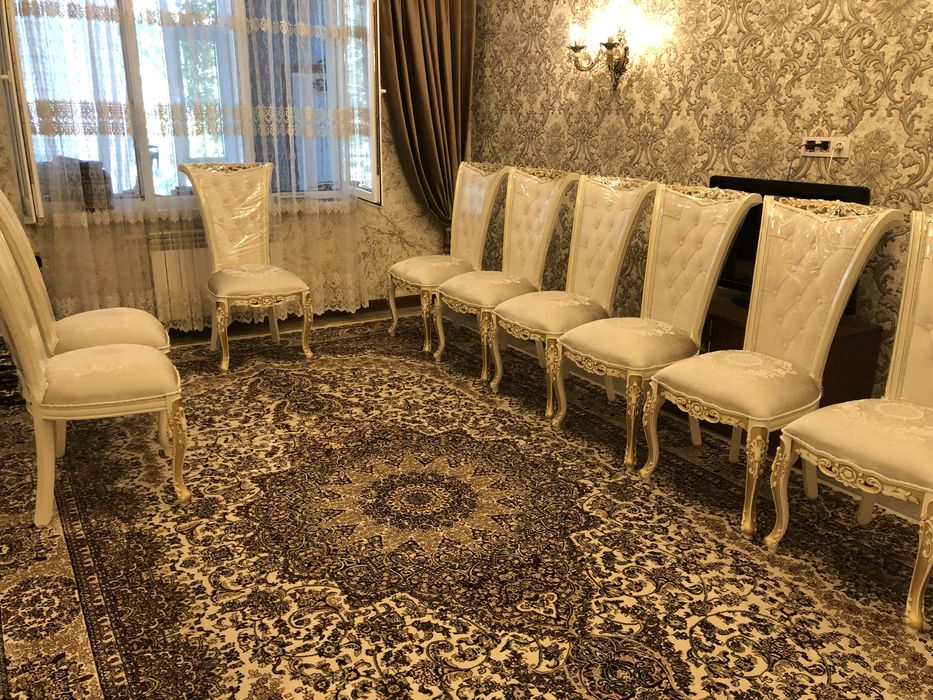 Стол стул на 12 персон орех