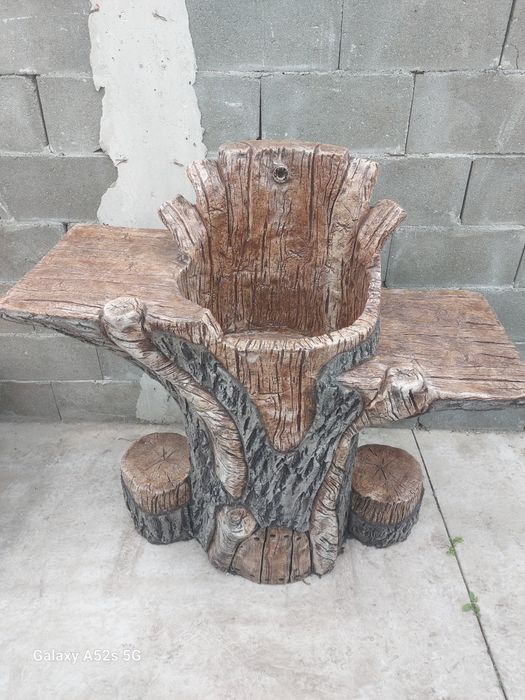 Градинска чешма от щампован бетон