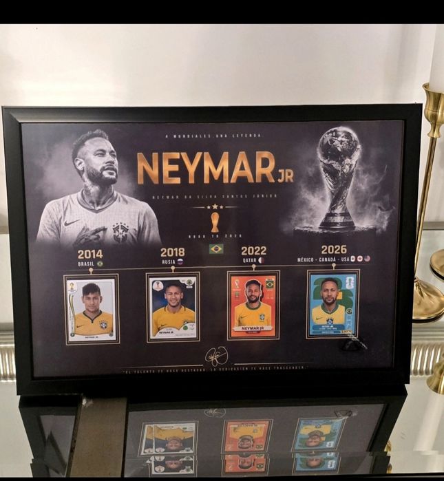 Poster A4 înrămat Neymar jr