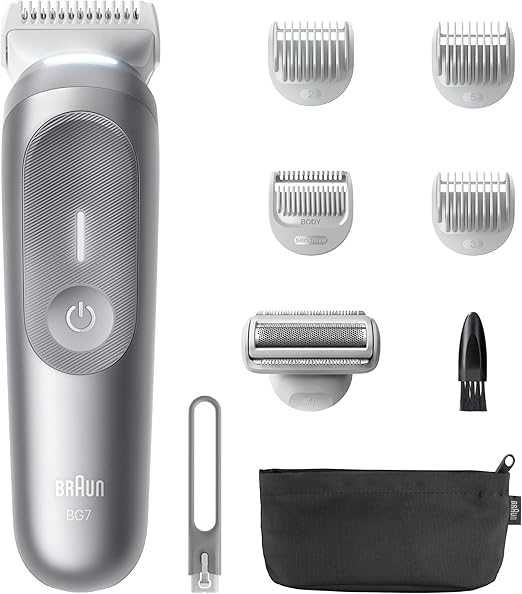 Електрическа самобръсначка Braun Body Groomer Series 7 BG7555 8 акс.