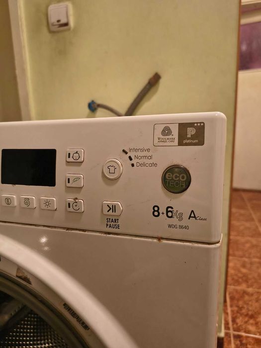 Пералня и сушилня със счупен барабан