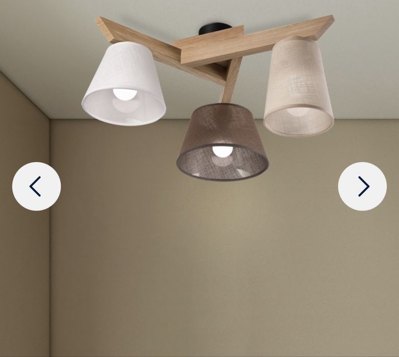 Lustră aplicată BRILAGI ANTHONY 3xE14/40W/230V stejar