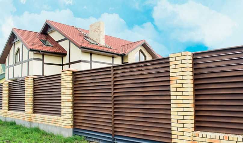 Заборы жалюзи, евроЖАЛЮЗИ, еврозабор, штакетник, евроштакетник, ворота