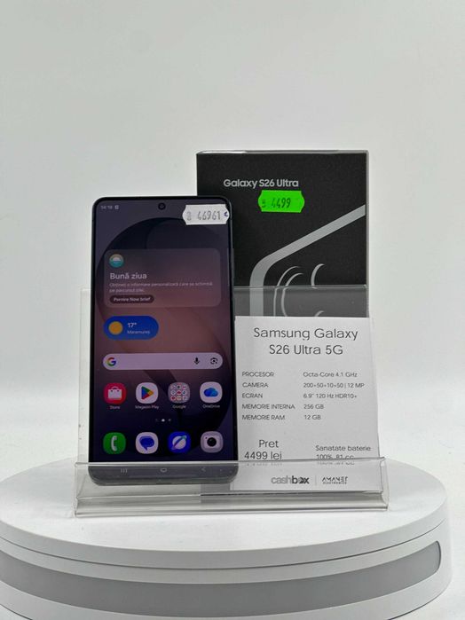 Samsung S26 Ultra 256GB/12Gb Bat 100% 81CC Garantie 24 luni Cashbox
