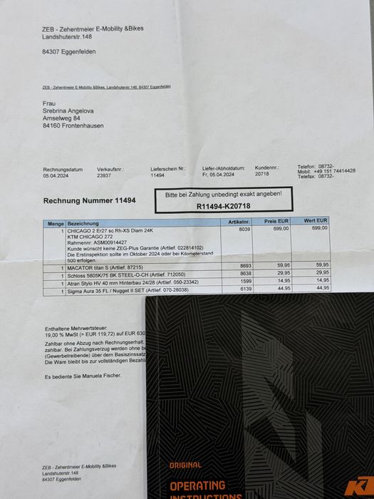 Продавам велосипед KTM Chicago 272