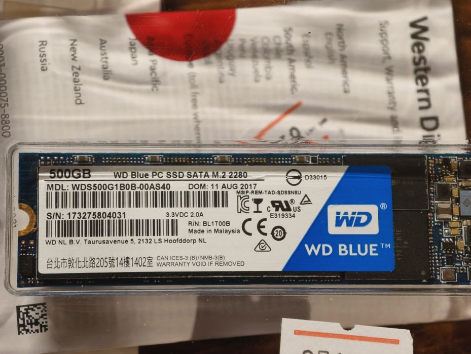 Продам SSD M.2 500gb