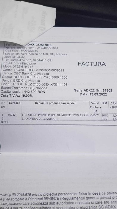 Anvelope Firestone noi D:195/50R15 86H XL Multiseason 4+1