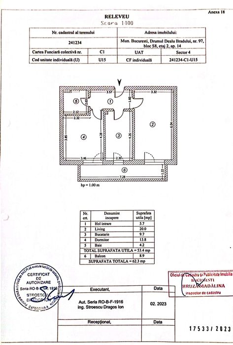 2 cam, parcare inclusa, etaj 2, Grand Kristal Residence
