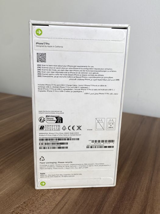 iPhone 17 Pro, 256 GB, Silver, Sigilat, Cod produs: 6758