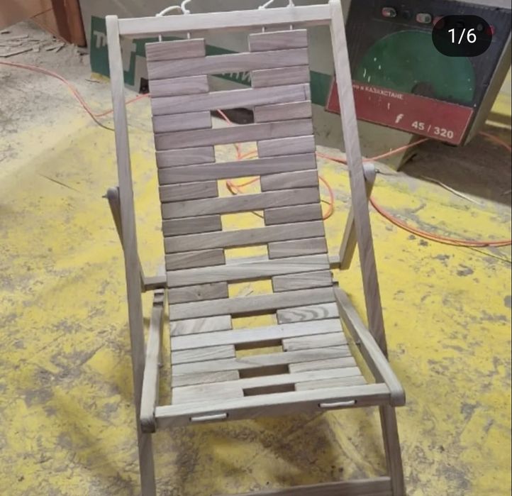 Шезлонги деревянные