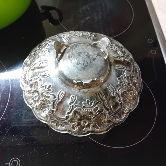 Сребърна фруктиера ръчна изработка