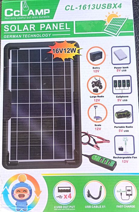 Соларни зарядни и системи 6v/ 12w,