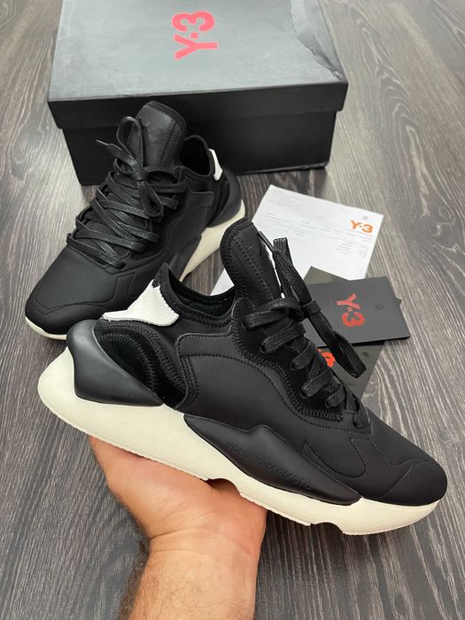 Adidasi Y-3, Kaiwa - White Premium din Piele NOI Yohji Yamamoto Y3