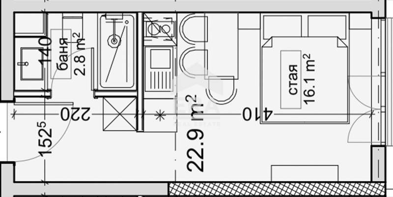 Продава се Едностаен апартамент в Варна, Владислав Варненчик - 36 кв.м за 850 €/кв.м - Снимка #9