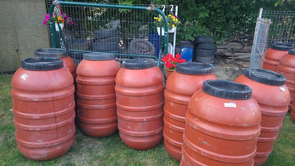 butoi de plastic 220l pentru muraturi , varza murata , alimentare , groase