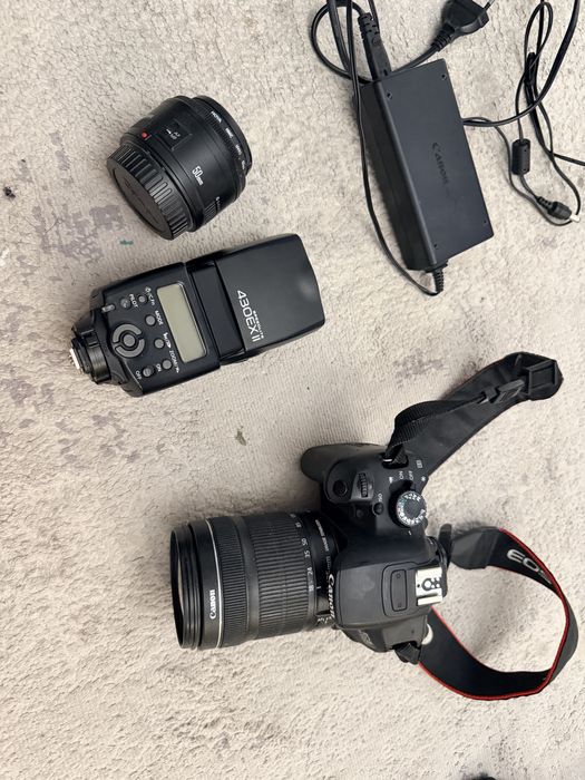 Фотоаппарат Canon EOS 650D, линза 50мм, вспышка 430ex ll