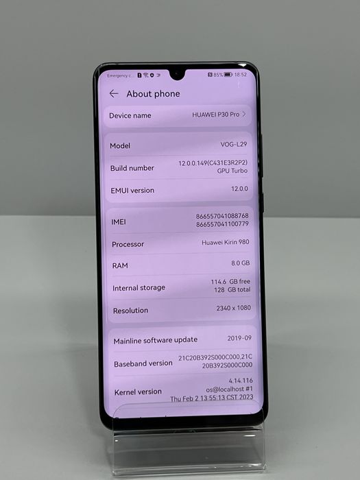 Huawei P30 Pro Black 128GB 8GB RAM