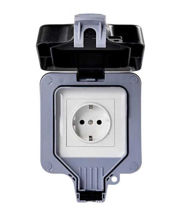 Priză de Exterior, Schuko, Simplă, IP65