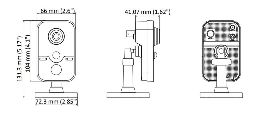 Камера Hikvision с микрофоном