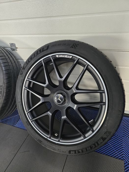 22" ОРИГИНАЛНИ AMG джанти GLE63 W167 + НОВИ Michelin Pilot Sport 4S