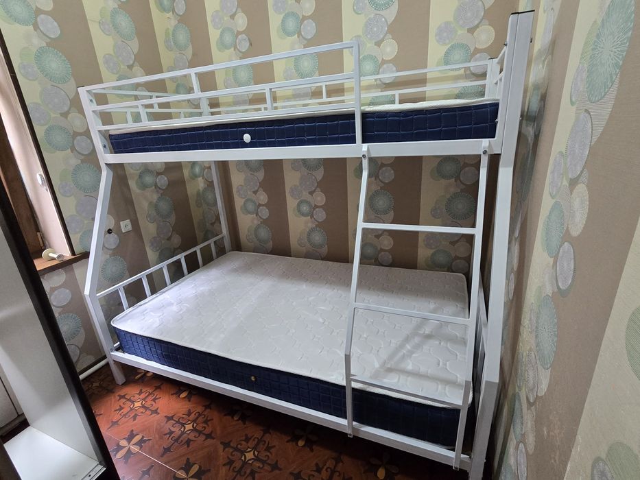 АКЦИЯ. Металлическая двухэтажный кровать (медведь)