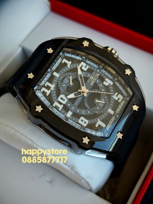 INVICTA Cyclone black/silver 49 mm, Инвикта нов ръчен часовник