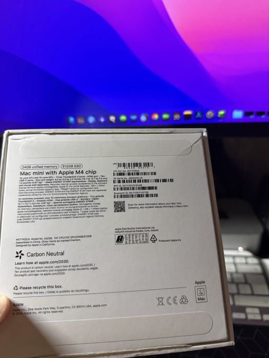 Mac Mini M4 CTO 24gb Ram 512gb Ssd Garantie Emag