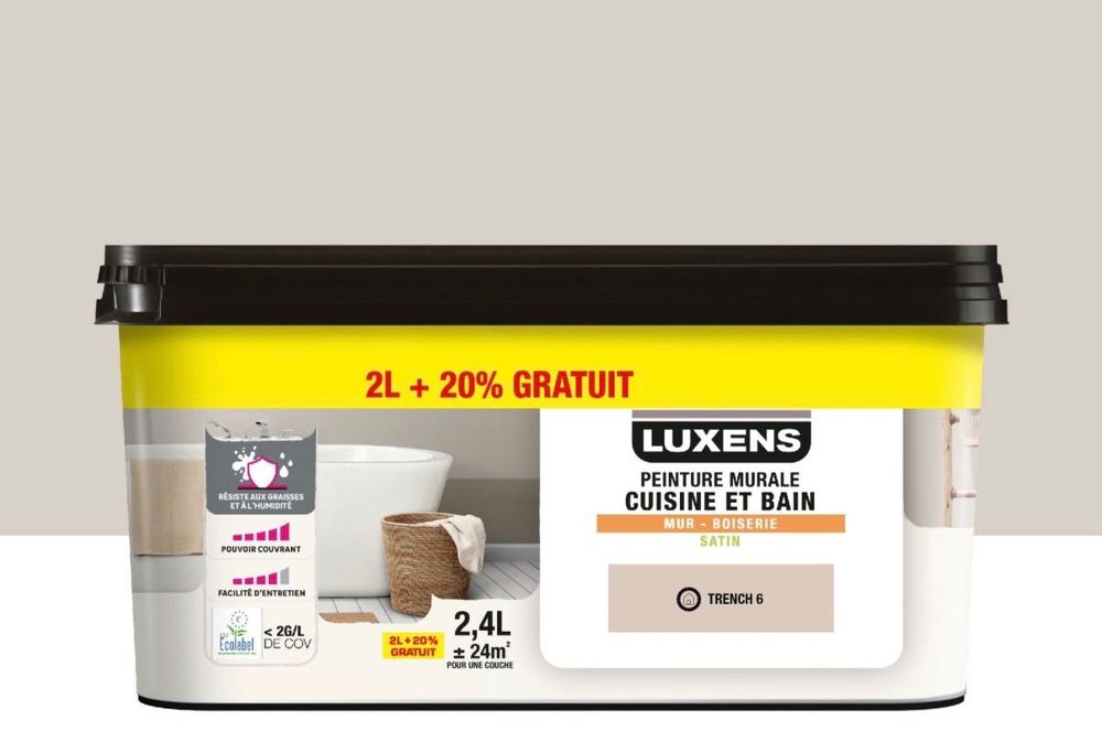Боя “Luxens”акрилна интериорна, миеща, сатенена