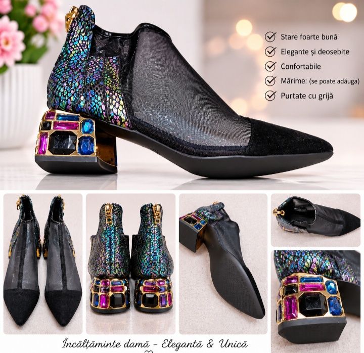 Ghete elegante de dama mas 38