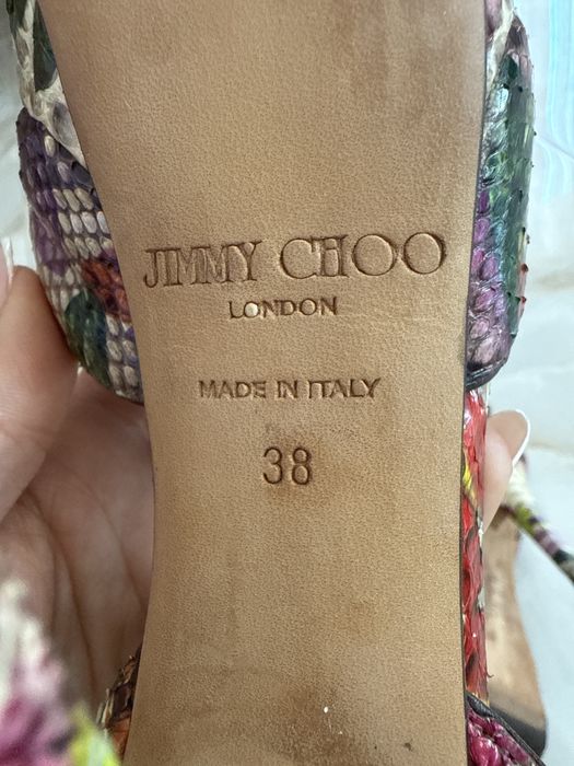 Питон Jimmy Choo високи сандали