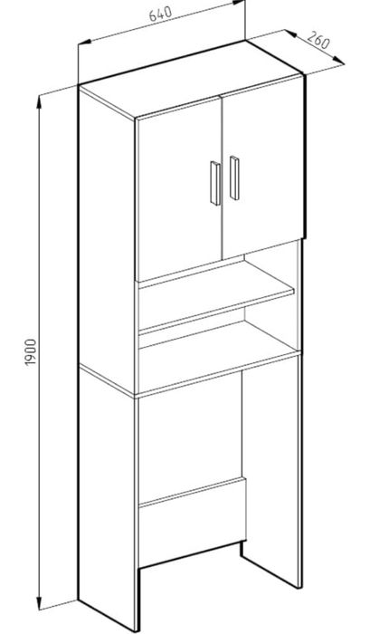 Шкаф за надпералня 292/2218