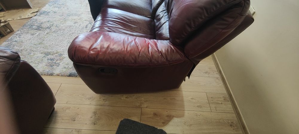 Дивани от естествена  кожа двойка и тройка