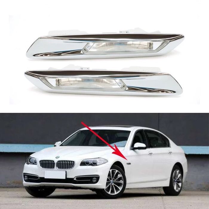 167 BMW F10 F11 страничен мигач лайсна ляв десен Бмв ф10 ф11 Led