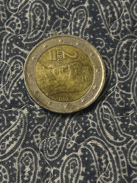 moneda 2 euro din anul 2002 austriacă