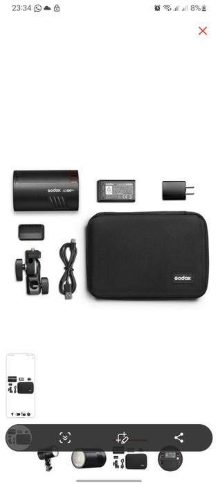 Ad100pro, Вспышка