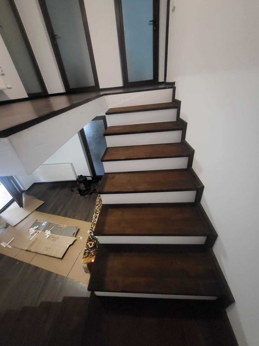 Scara lemn, trepte lemn