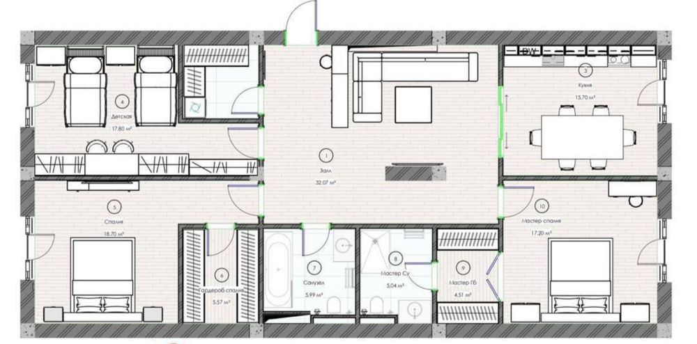 Срочно ЖК Милано 8 роддом Глинка 4х ком 133м2 Коробка